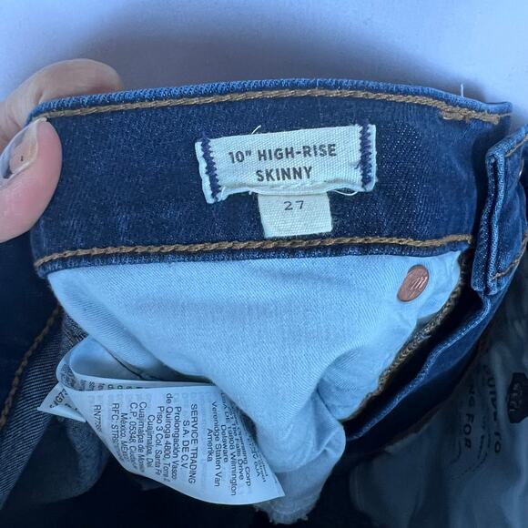 Medewell Women's Jeans Size 27 10" High Rise Skinny Medium Wash Denim - Picture 7 of 8